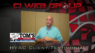 CI Web Group Client Review From Toms Heating and Air Conditioning [upl. by Lamahj]