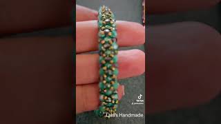 Rondelle bracelet diy handmadebeadedjewelry beads handmade handbeadedjewelry [upl. by Olney]