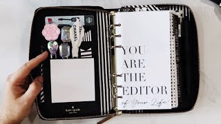 Inside My Personal Kate Spade Agenda  Planner Setup amp How Im Using It [upl. by Fox]