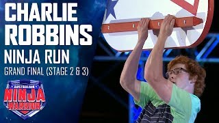 Charlie Robbins goes the Furthest Fastest in the Grand Final  Australian Ninja Warrior 2019 [upl. by Dahij856]