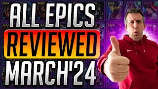 DONT LEVEL TRASH EPICS ALL EPIC CHAMPIONS REVIEWED MARCH24  Raid Shadow Legends [upl. by Urata278]