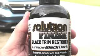 Solution Finish Black Trim Restorer [upl. by Huff702]