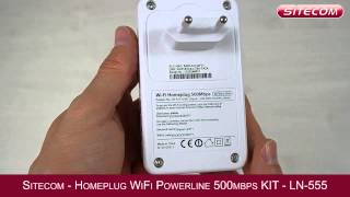 Sitecom Homeplug LN555 Internet wireless in ogni stanza tramite la rete Powerline [upl. by Gina993]