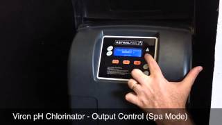 Viron pH Chlorinator  Output Control Spa Mode [upl. by Greenwald]