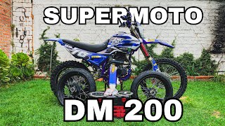 LA MEJOR DM 200 SUPERMOTO 🔥 SUPERMOTO BUILD [upl. by Hepza]