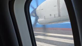 Binter Canarias ATR 72600 takeoff from El Hierro VDE to Gran Canaria LPA [upl. by Gaither]