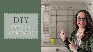 How to make an acrylic plexiglass wall calendar  DIY Tutorial [upl. by Monique]