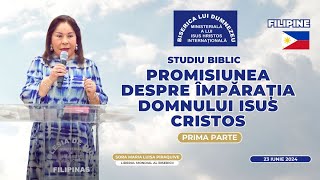 Studiu Biblic Promisiunea despre împărația Domnului Isus Cristos prima parte  Filipine [upl. by Ahsekad]