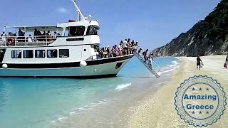 Boat Trip to Egremni Beach Lefkada HD [upl. by Miru191]