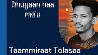 Taammiraat Tolasaa New Oromo music DhugaanHaamou 2024 [upl. by Aruasor305]