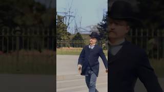 Theodore Roosevelt in 1897  Restored Footage [upl. by Nyletak]