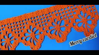 COMO TEJER PUNTILLA O BORDE A CROCHET [upl. by Nrol]