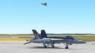 F22 demo practice over Langley AFB part 2 with narration [upl. by Bollen908]