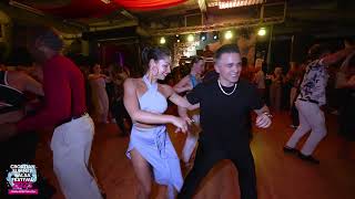 Santee Hernandez amp Elena Badzym  salsa social dancing  CSSF Rovinj [upl. by Troth]