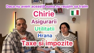 Cheltuieli lunare pentru a supraviețui in Italia 2024 chirie gaz curentul electric etc [upl. by Suirradal173]