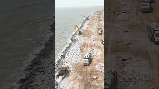 MACHILIPATNAM BANDAR PORT CONSTRUCTIONviralvideo shorts youtubeshorts [upl. by Friend601]