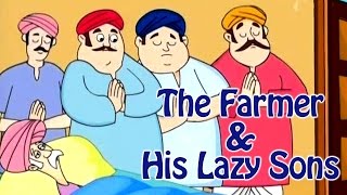 The farmer And His Lazy Sons  Grandpa Stories  English Moral Stories For Kids [upl. by Anid]