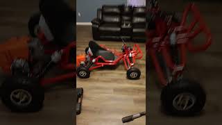 63cc go kart worlds smallest fun family atv 2stroke engine kids [upl. by Shing365]