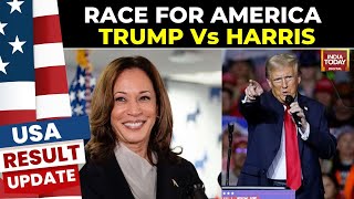 US Election Result 2024 Updates Trump Leads US Election Kamala Harris Struggles in Key States [upl. by Eicul]