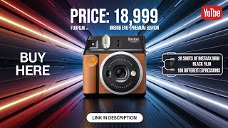 Fujifilm Instax Mini Evo Hybrid Camera Premium Edition  Brown views youtuber [upl. by Ojyram]