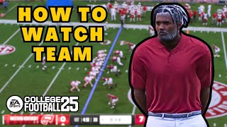 How To Watch Your Team Play in Dynasty Mode in College Football 25 [upl. by Baillie]