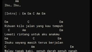 CHORD LIRIK IBU  IWAN FALS [upl. by Powell]