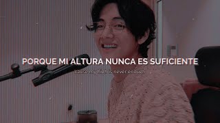 Dont let me down  Taehyung VLive › Letra en Español  Lyrics V Playlist [upl. by Llewkcor]