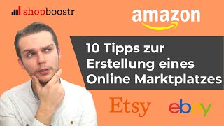 Online Marktplatz erstellen 10 Tipps zur Erstellung eines Online Marktplatzes 2024 [upl. by Arinayed]