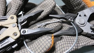 Gerber CENTERDRIVE dominates Leatherman OHT in the Extreme Cutting Test of a multistrand cable [upl. by Ahsial92]