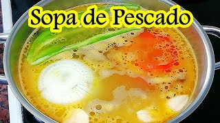 Sopa de Pescado con Verduras Emblanco Malagueño [upl. by Enert]