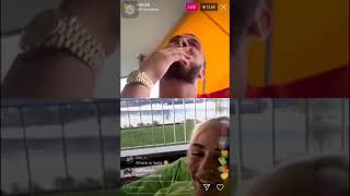 MOZZIK ft LOREDANA LIVE INSTAGRAM 31032019👡😂😂 Leofsky96 [upl. by Shushan238]