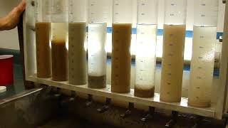 Polymer Flocculants in Wastewater Treatment  Clearwater Industries Jar Test [upl. by Adile28]