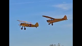 Stearman Cub and Pitts S2B at Schaumburg Hops amp Props 2024 [upl. by Aciruam]