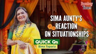 Quick Qs with Sima Aunty Hilarious Reactions on Situationships NonMonogamy amp Arranged Marriages [upl. by Morgan]