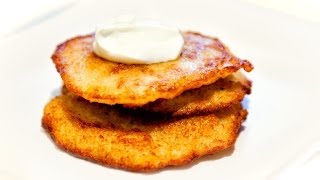 Potato Pancakes  Placki Ziemniaczane  Anias Polish Food Recipe 1 [upl. by Lenna853]