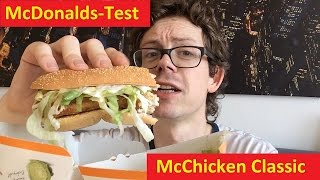 McDonalds Mc Chicken Classic zum 199 Euro Preis im Test und GEHEIMTIPP für BurgerGourmets [upl. by Brigid]