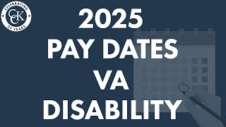 VA Disability Pay Dates For 2025 VA Payment Schedule for Veterans [upl. by Ahtoelc]