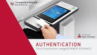 Authentication with ULM  Third Generation imageRUNNER ADVANCE [upl. by Worlock370]