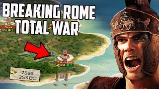 Breaking Rome Total War By Emigrating Italy To Britain [upl. by Oirretno248]