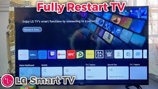 How to Fully Restart LG Smart TV [upl. by Itsa]