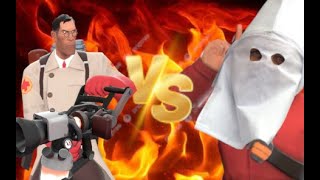 TF2 Tryhards The Racist Solider Vs The Vaccinator Medic [upl. by Beaudoin868]