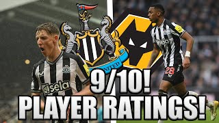 910 UNREAL NEWCASTLE VS WOLVES 30 PLAYER RATINGS [upl. by Idnyc196]