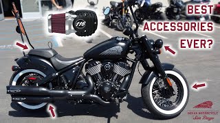 2022 Indian Chief Bobber Dark Horse Accessories We Love [upl. by Ecital]