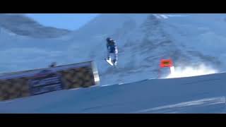 Alexis Pinturault crashes at Lauberhorn 2324 [upl. by Marlin770]