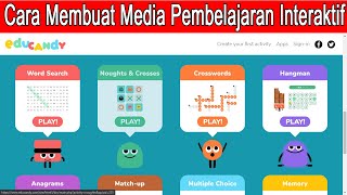 Cara Membuat Media Pembelajaran Interaktif Menggunakan Educandy [upl. by Eetsim]