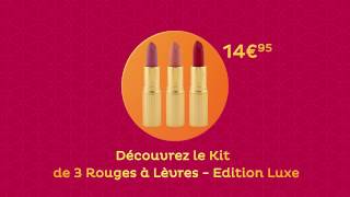 Découvrez le kit de 3 rouges à lèvres Nocibé [upl. by Hilel3]