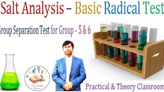 Salt analysis Basic radical test Group 5 amp 6 PracticalTheoryClassroom viralvideo subscribe [upl. by Annuaerb]