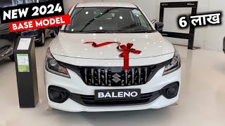 Maruti Baleno 2024 Model  2024 Baleno Base Model Price Specification Full Details Review [upl. by Atirabrab]