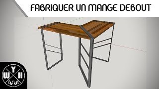 FABRIQUER UN MANGE DEBOUT EN METAL amp BOIS [upl. by Sert481]