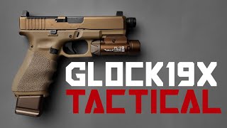 GLOCK 19x MOS ACCESSORIES TACTICAL BUILD FOR HOME DEFENSE [upl. by Aikenahs625]